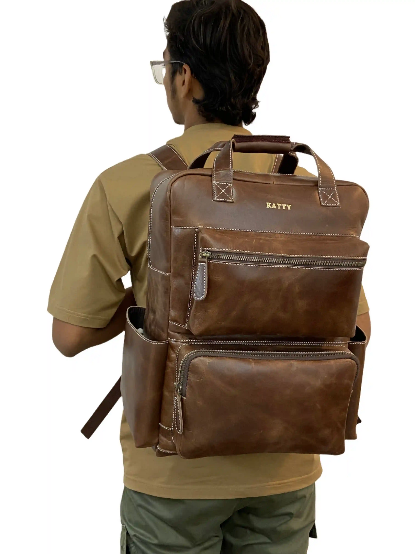 Leather Backpack For Men SKU BP5156 KATTY BAGS